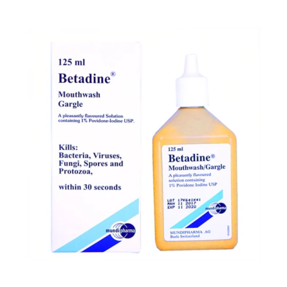 BETADINE MOUTH WASH 125ML