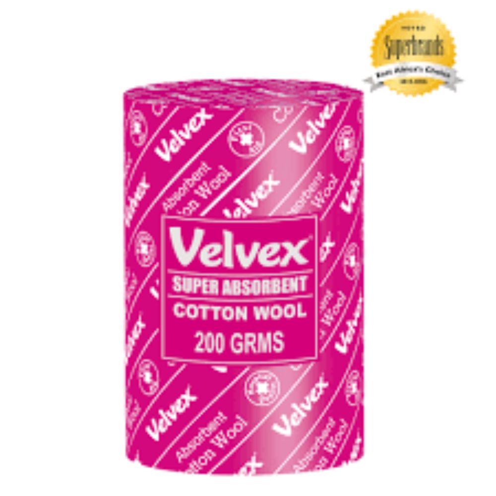 COTTON WOOL (VELVEX) 200GM