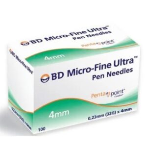 MICROFINE PEN NEEDLE 32G*4MM 100`S