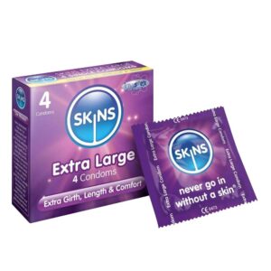 SKINS EXTRA LARGE CONDOMS 4S