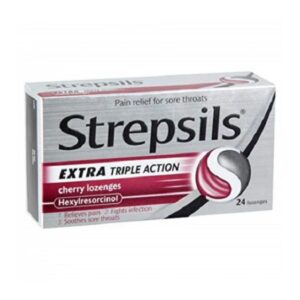 STREPSILS CHERRY EX/TRIPPLE ACTION 24`S