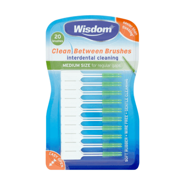 WISDOM INTERDENTAL CLEAN BETWEEN BRUSHES 20S